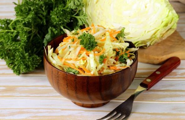 cabbage nga adunay parsley alang sa pagkaon sa Hapon
