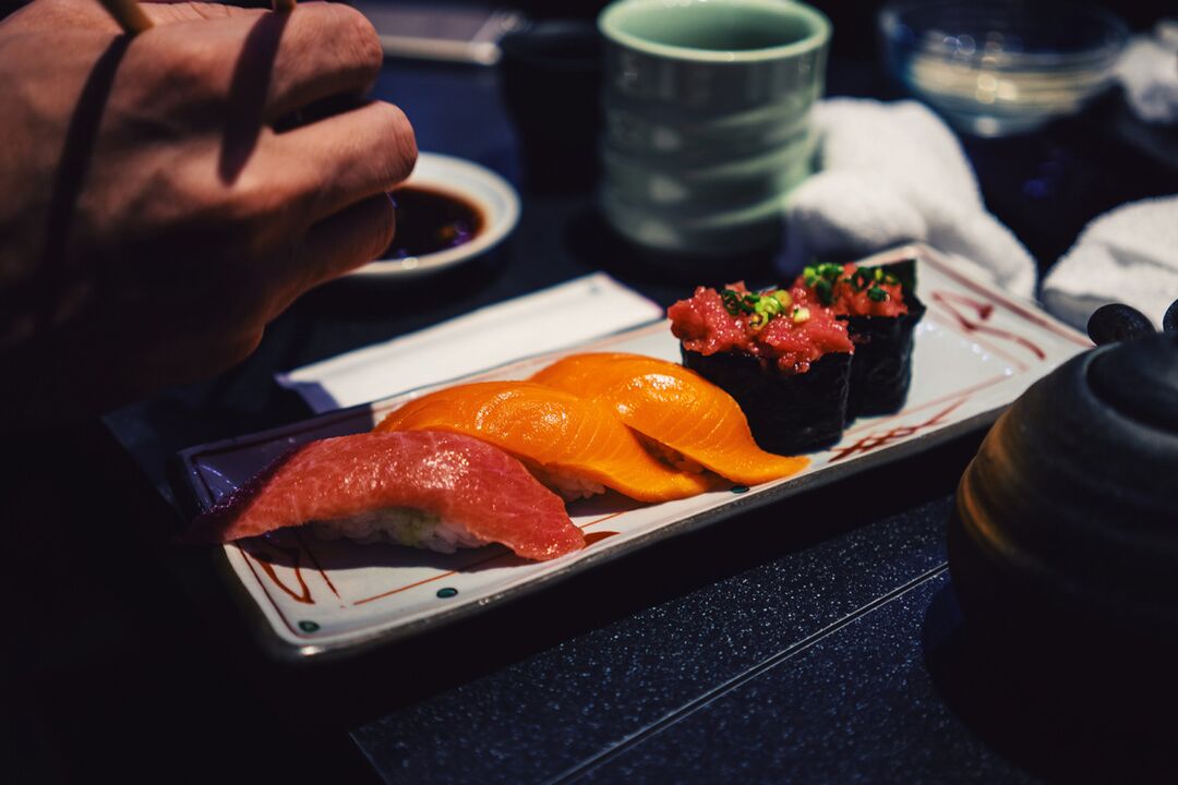 Sushi alang sa diyeta sa Japan
