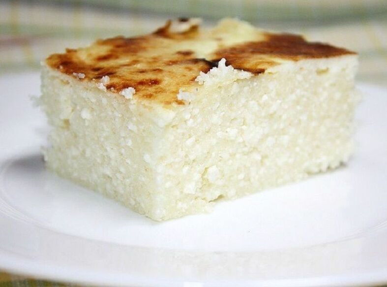 cottage cheese casserole alang sa gout