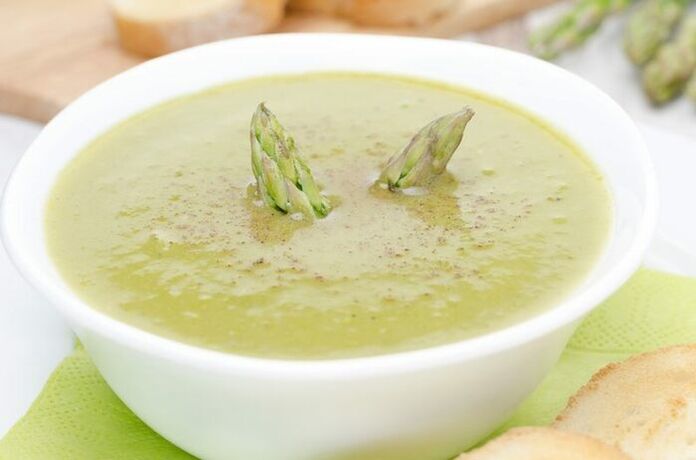 Asparagus sabaw nga puree